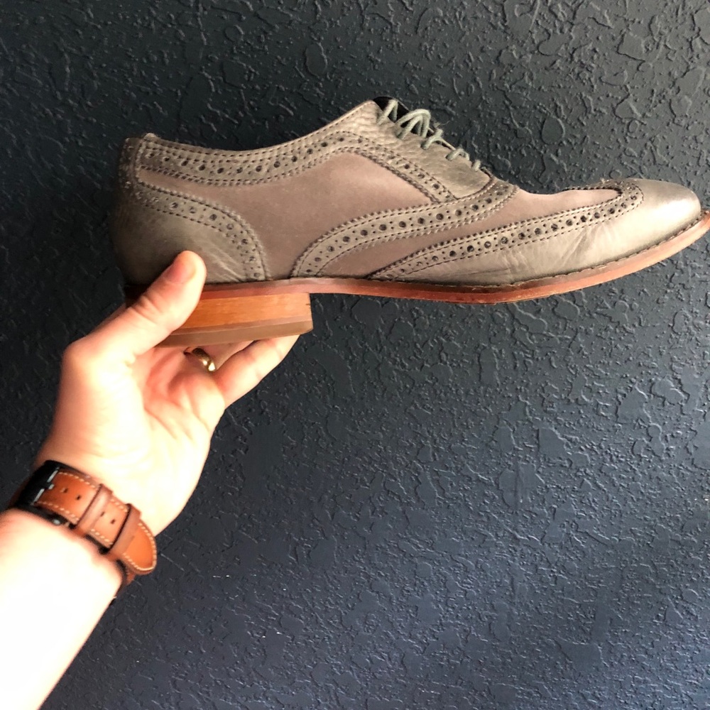 Cole Haan wingtip suede dress shoes